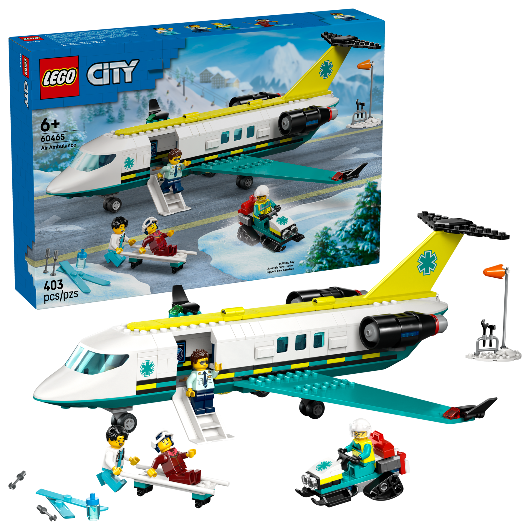 LEGO Air Ambulance Plane 403 Pieces - British product