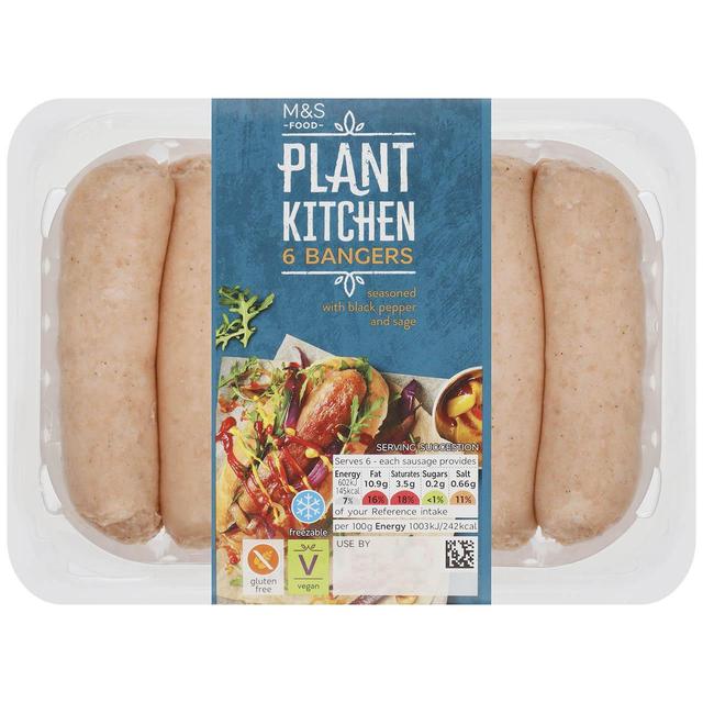 M&S Plant Kitchen 6 Bangers   360g