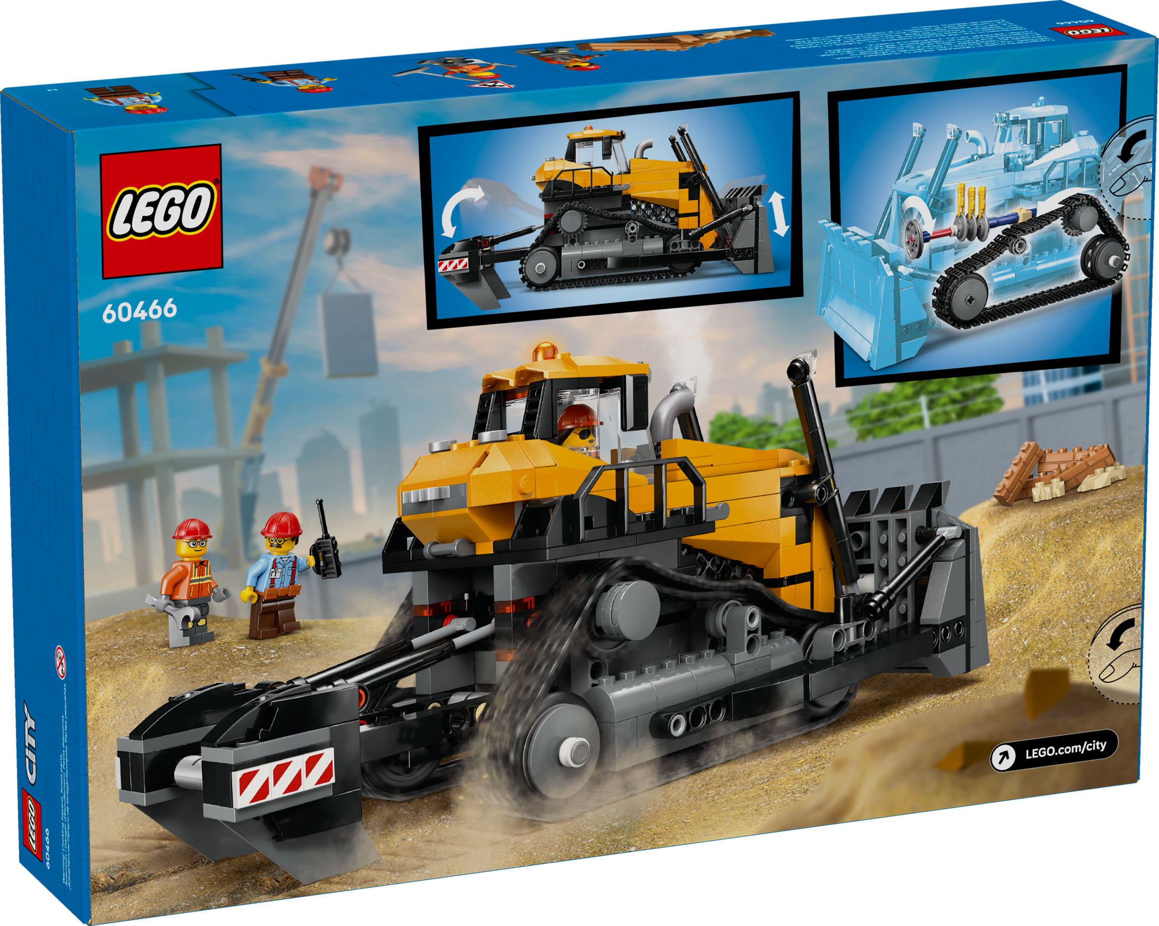 LEGO yellow bulldozer construction set 682 pieces (British brand)