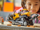LEGO yellow bulldozer construction set 682 pieces (British brand)