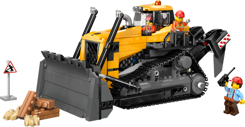 LEGO yellow bulldozer construction set 682 pieces (British brand)