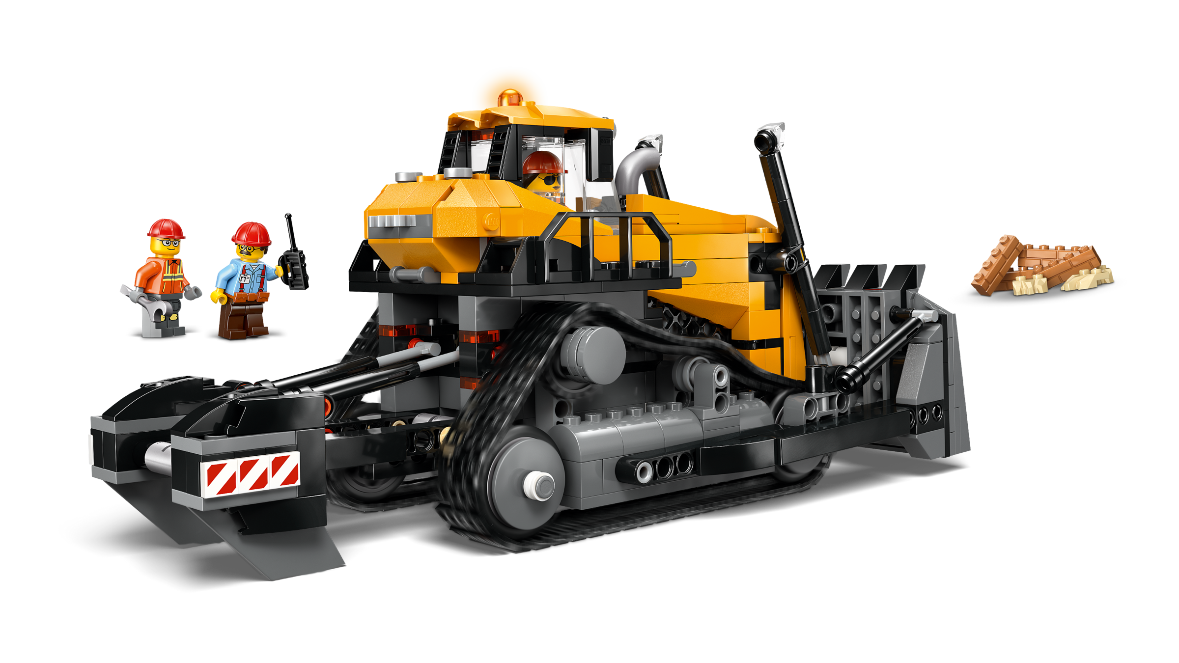LEGO yellow bulldozer construction set 682 pieces (British brand)