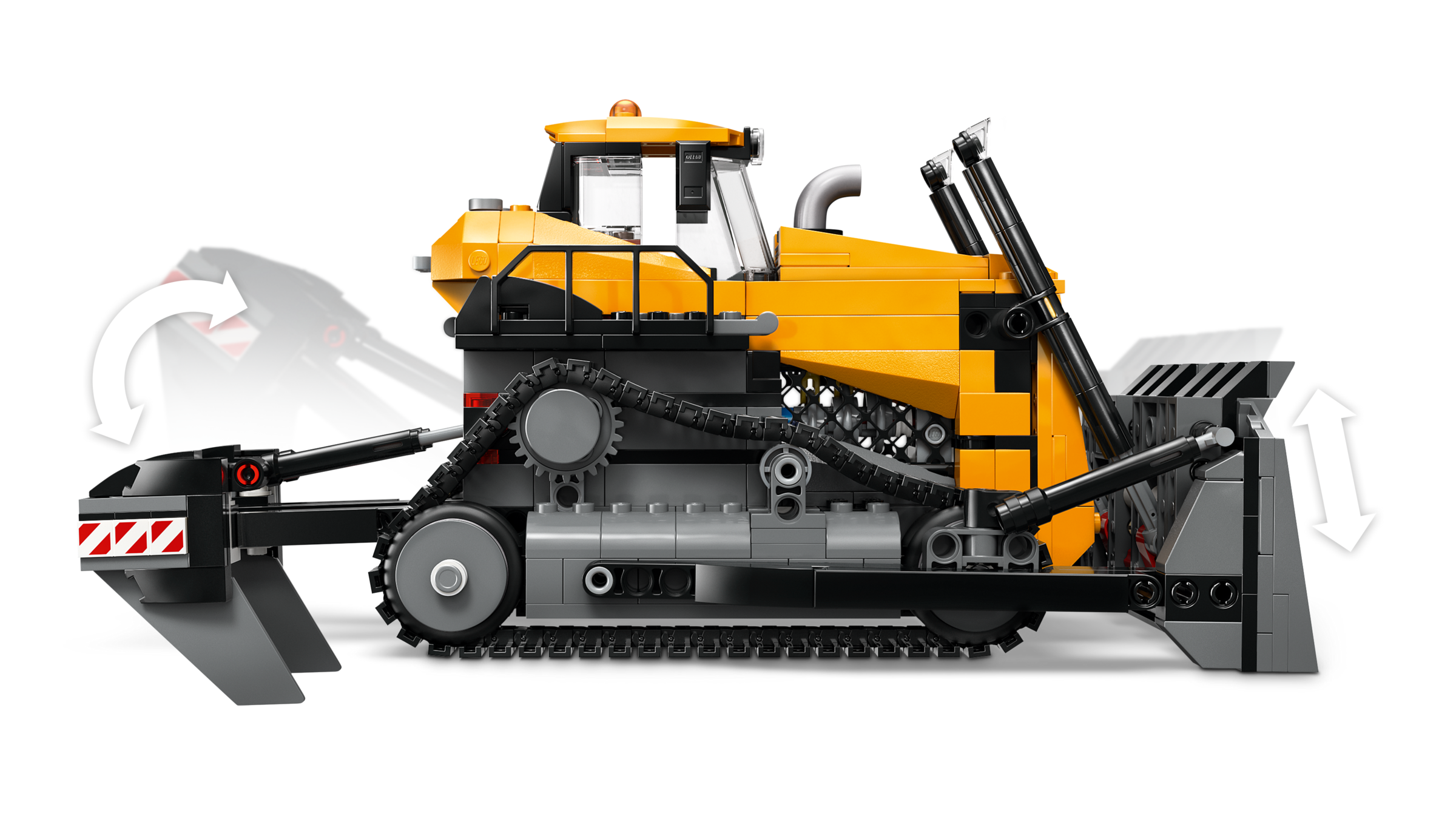 LEGO yellow bulldozer construction set 682 pieces (British brand)