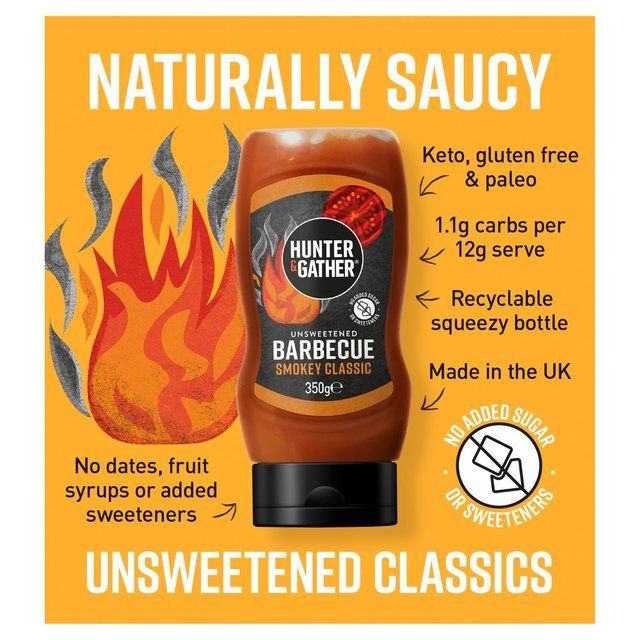 Hunter & Gather Unsweetened BBQ Sauce   350g