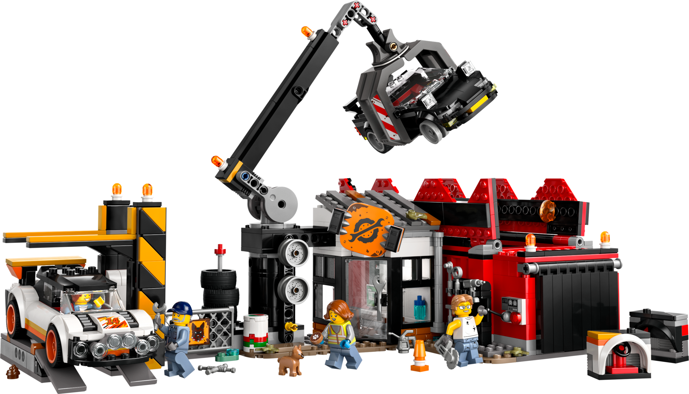 LEGO City Scrapyard with Cars building kit 871 pieces (British brand)