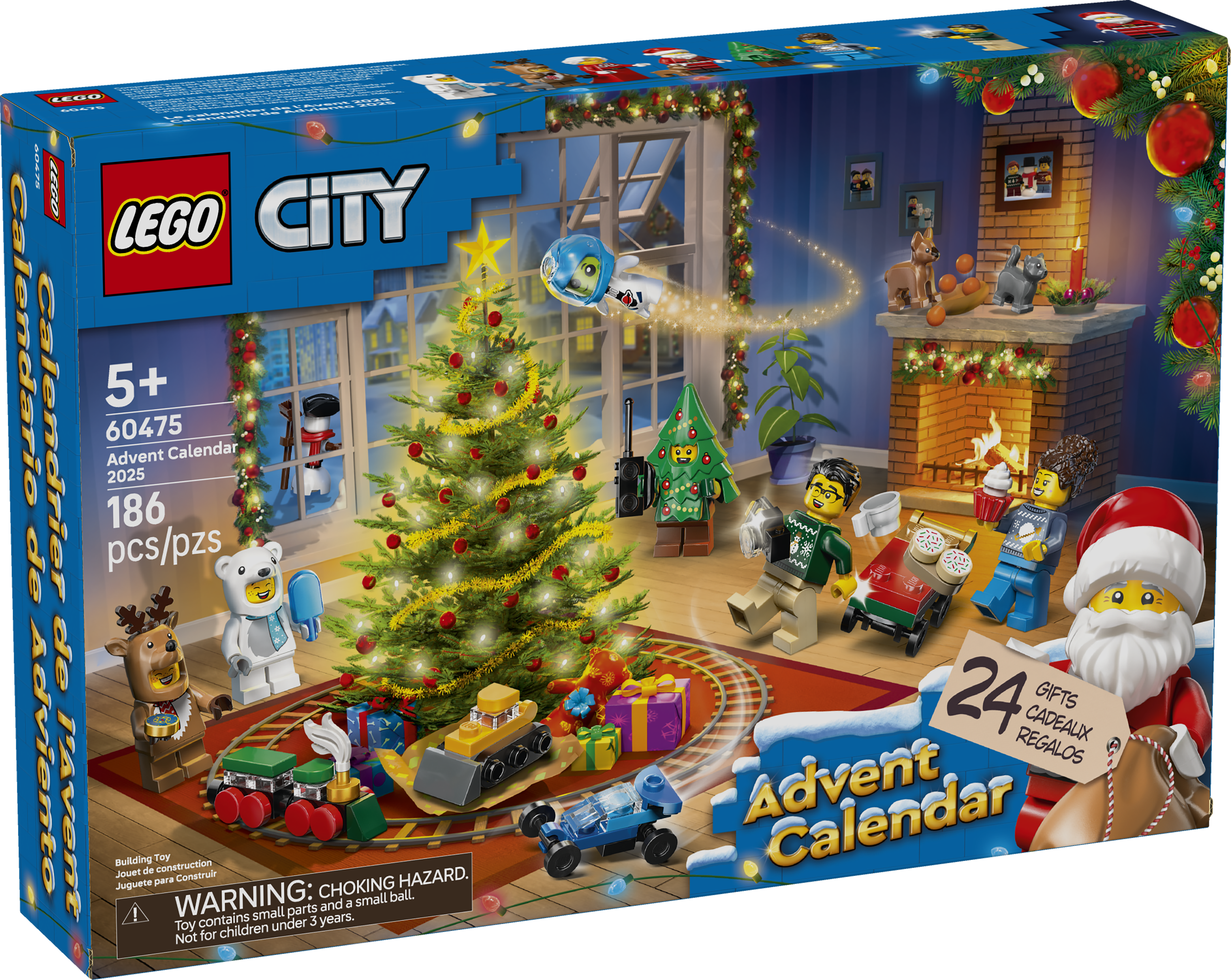 LEGO City Advent Calendar 2025 186 Pieces, UK version