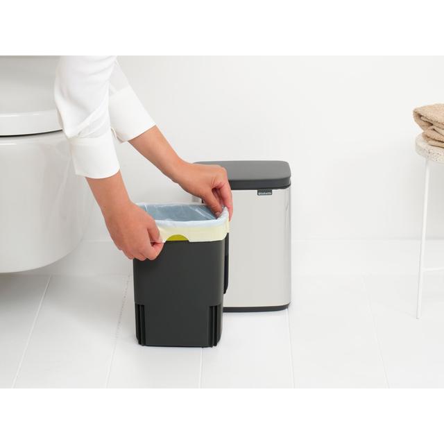 Brabantia Bo Waste Bin 4L Brilliant Steel GOODS M&S   