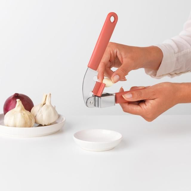 Brabantia Garlic Press Tasty+ Terracotta Pink GOODS M&S   