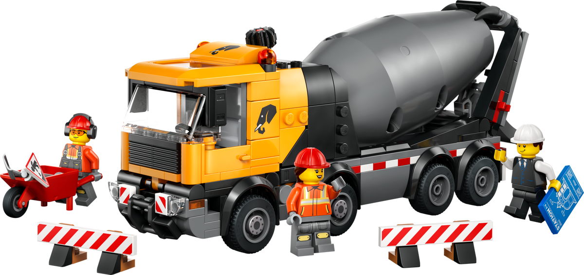 LEGO City Cement Mixer construction toy 371 pieces, imported from the UK
