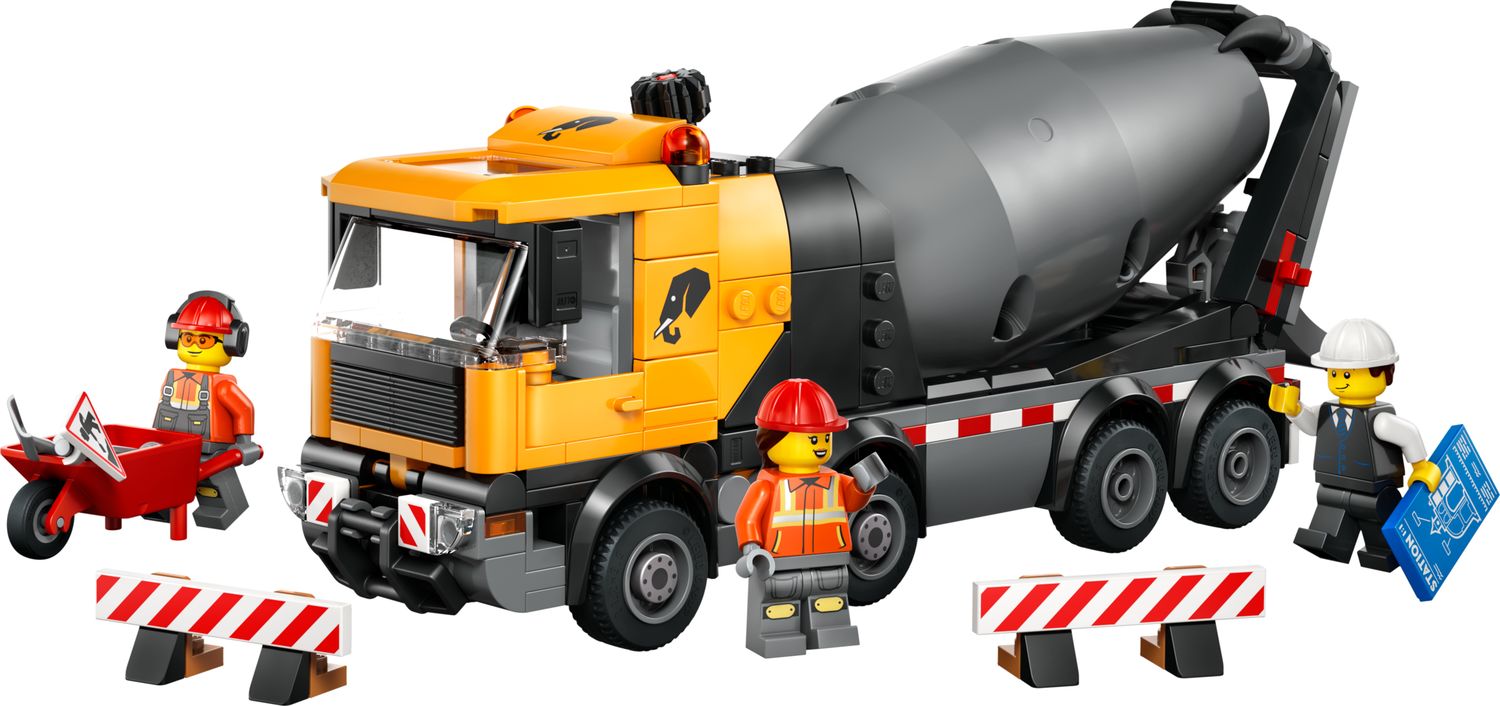LEGO City Cement Mixer construction toy 371 pieces, imported from the UK