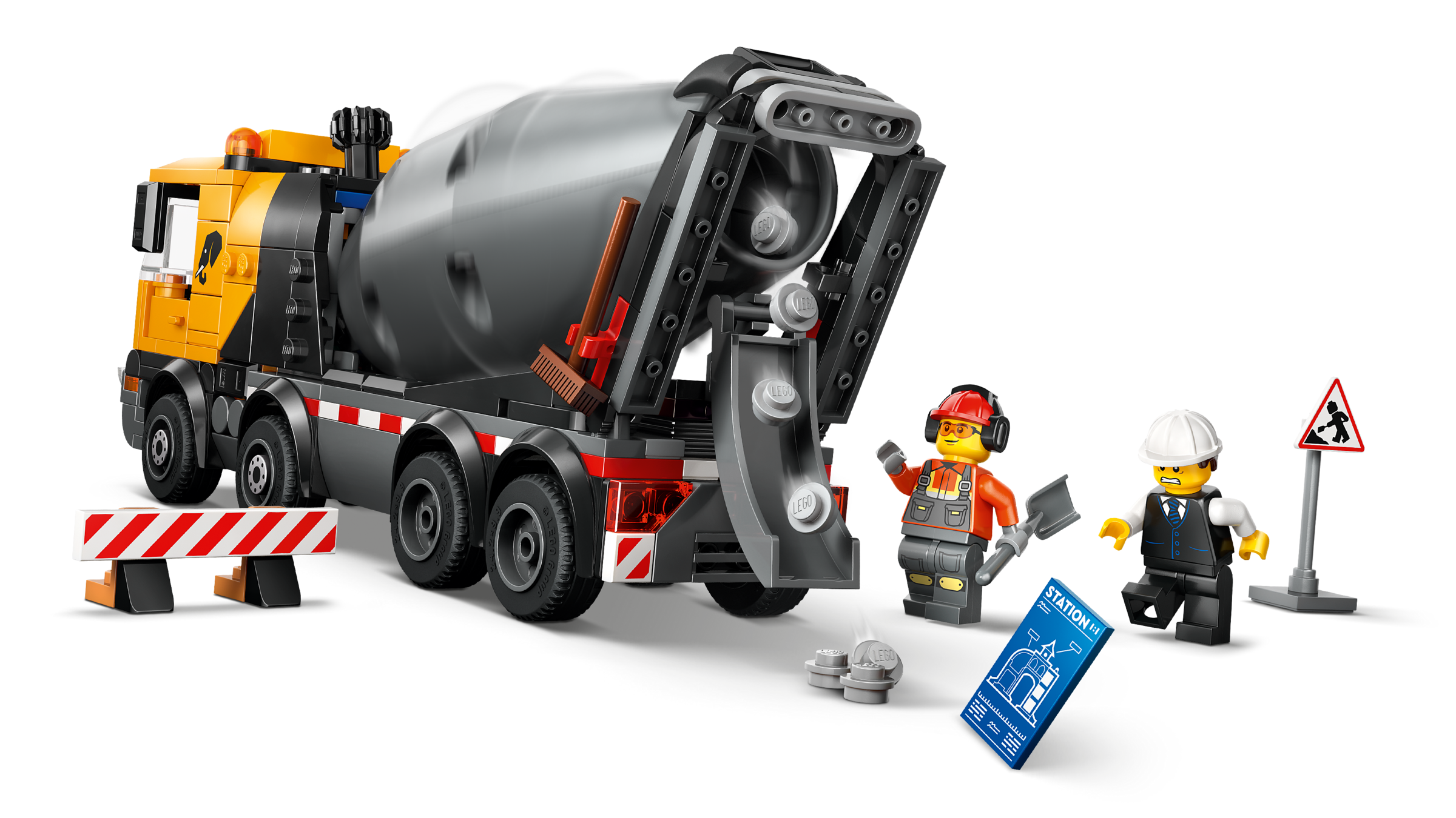 LEGO City Cement Mixer construction toy 371 pieces, imported from the UK