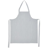 M&S Collection Pure Cotton Striped Apron One Size Grey GOODS M&S   