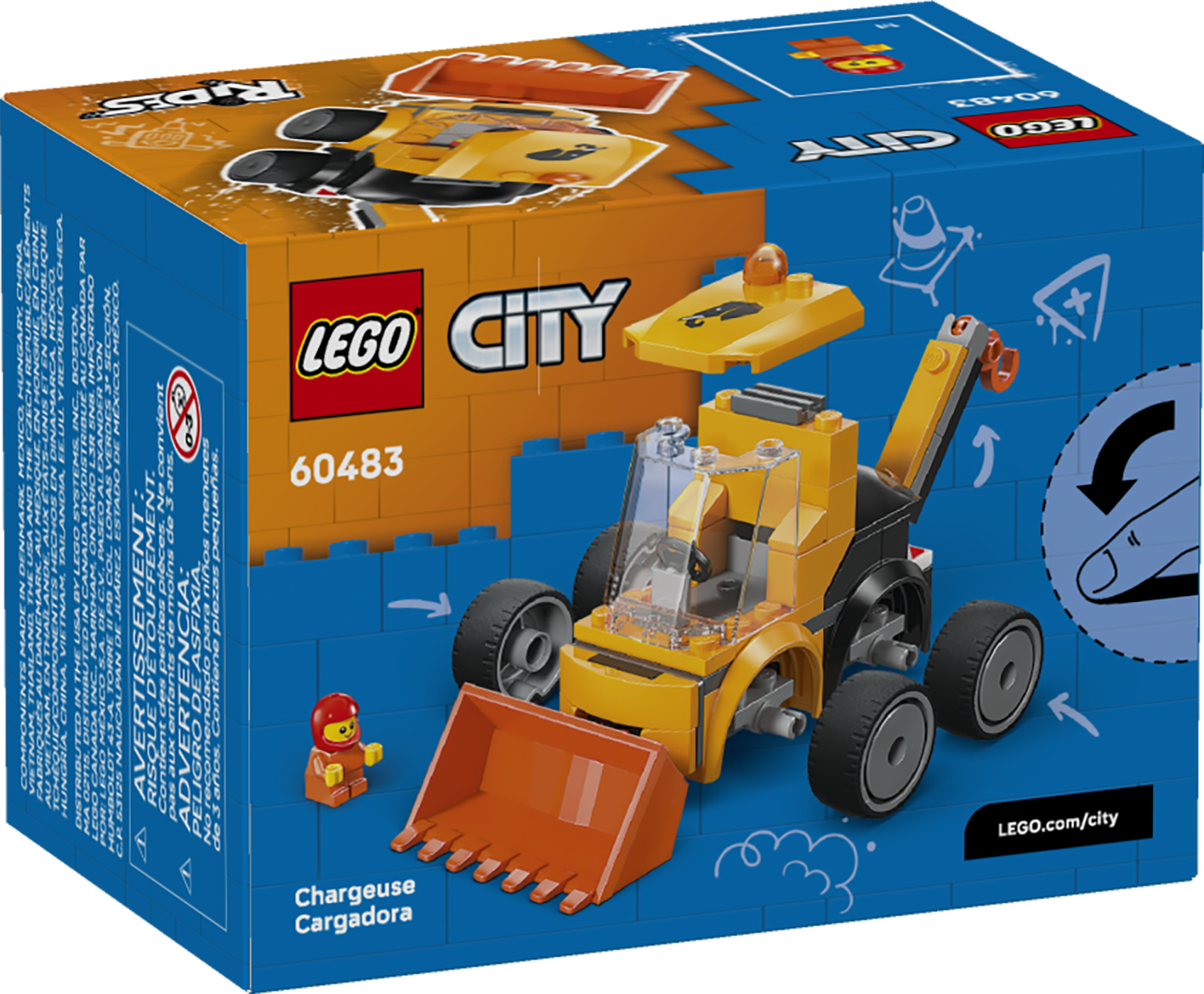 LEGO City Rides Construction Loader toy, imported from the UK