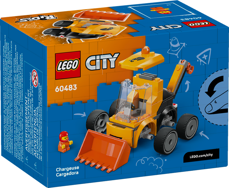 LEGO City Rides Construction Loader toy, imported from the UK