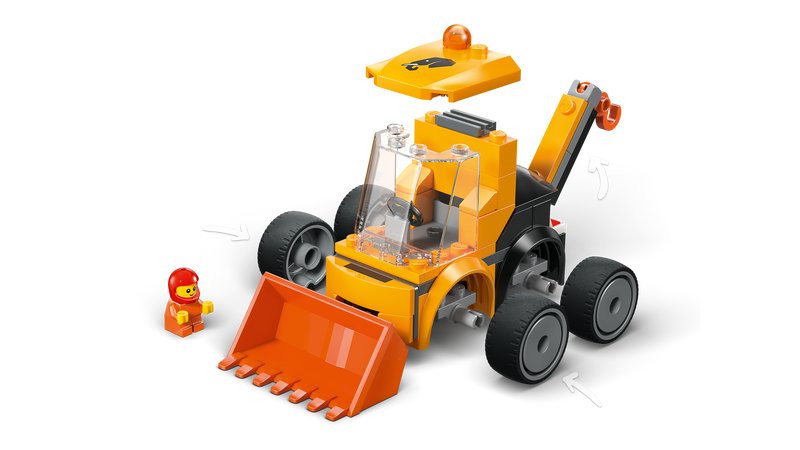 LEGO City Rides Construction Loader toy, imported from the UK