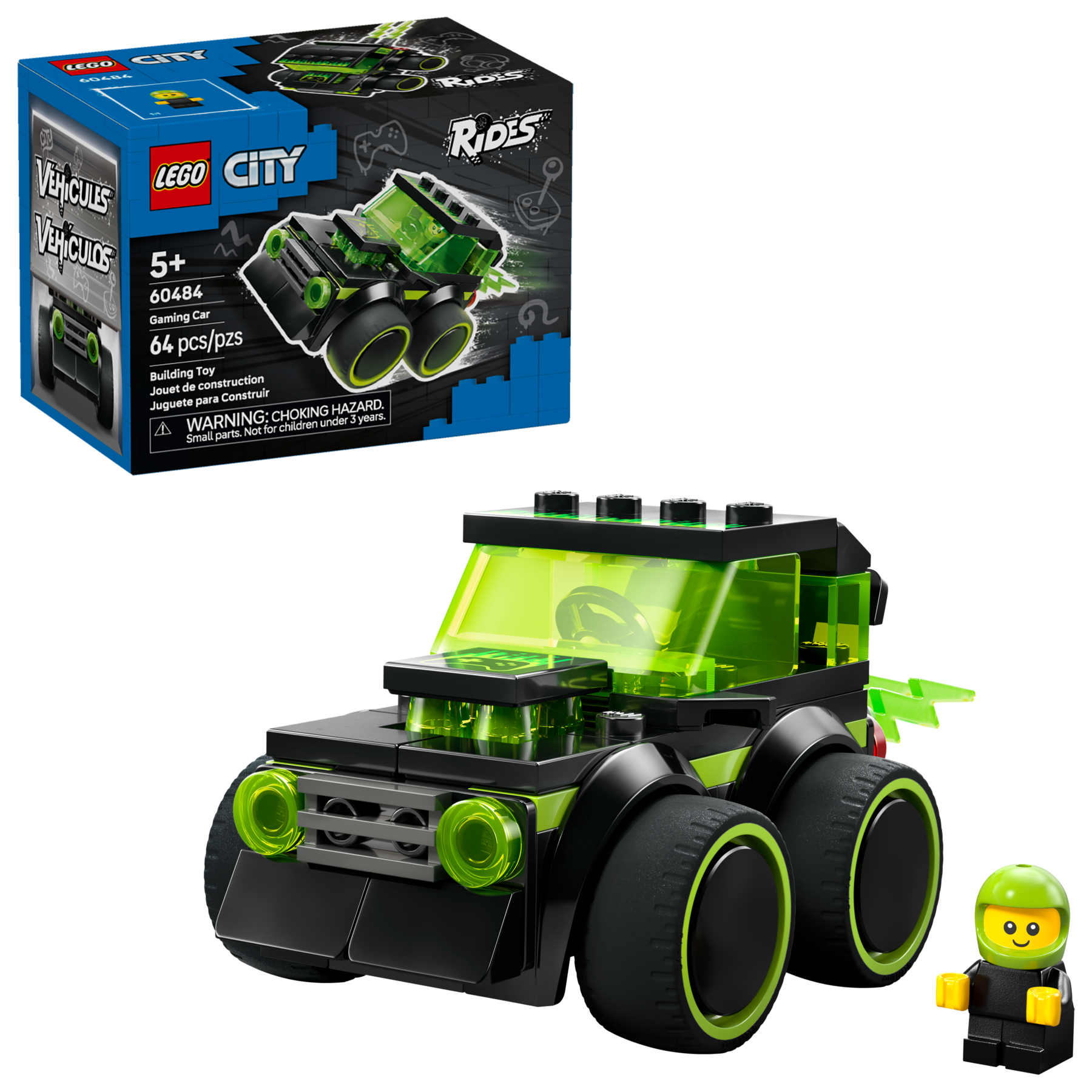 LEGO gaming race car toy 64 pieces - British product