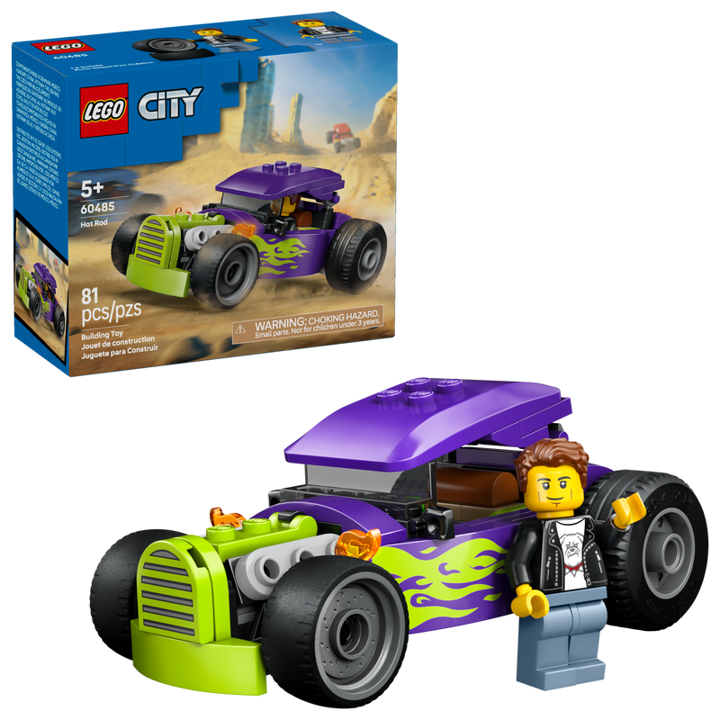 LEGO City Hot Rod car toy 81 pieces, imported from the UK