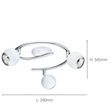 Eglo Bimeda spotlight three adjustable heads white, imported from the UK