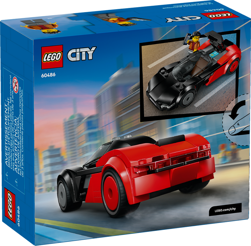 LEGO City EV Supercar building set 109 pieces, imported from the UK