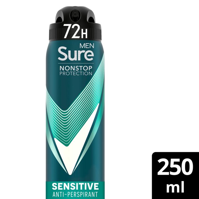 Sure Men 72hr Nonstop Protection Sensitive Antiperspirant Deodorant   250ml GOODS M&S   