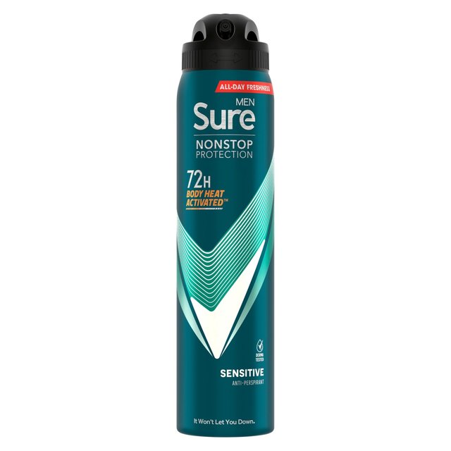 Sure Men 72hr Nonstop Protection Sensitive Antiperspirant Deodorant   250ml