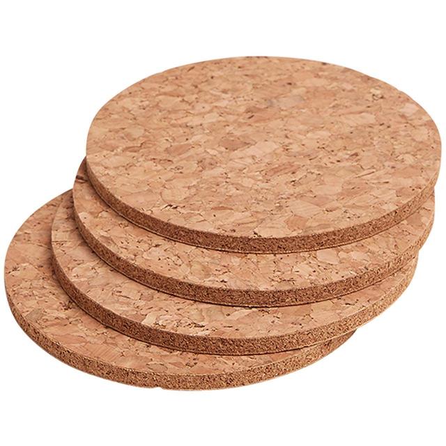 M&S Collection Set of 4 Round Cork Coasters    4 per pack