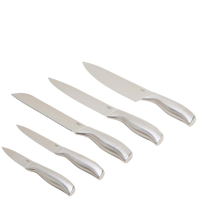 M&S Set of 5 Stainless Steel Knives   5 per pack GOODS M&S   