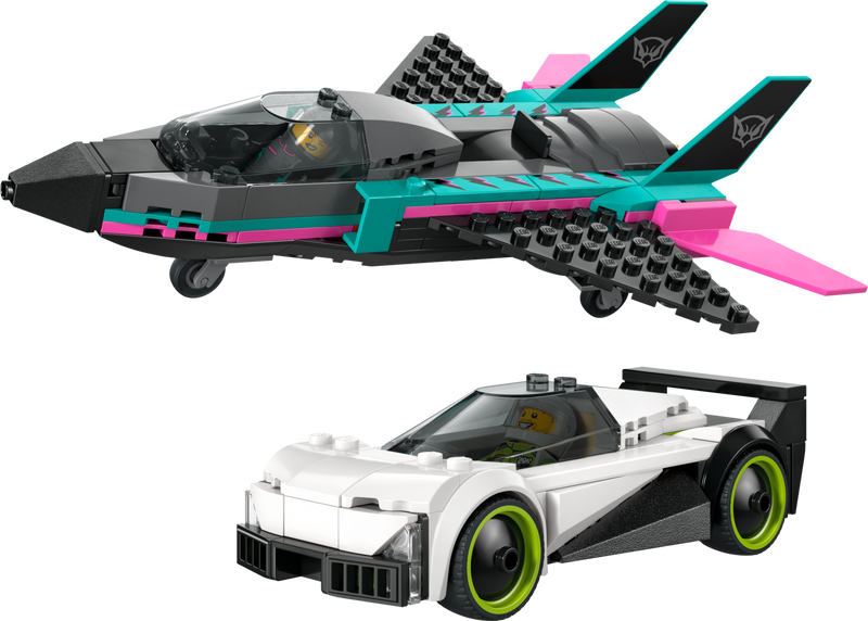 LEGO City Jet vs Car building set 259 pieces - British product