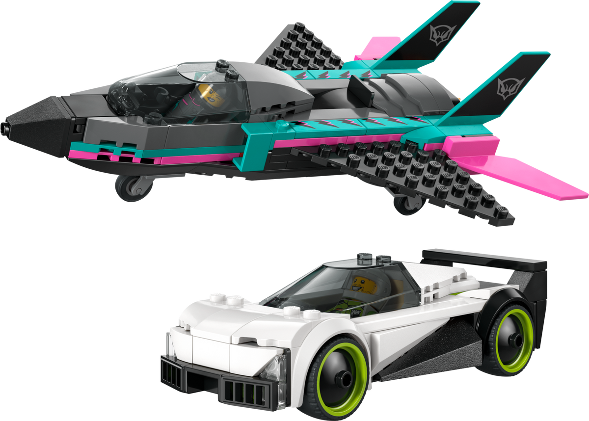 LEGO City Jet vs Car building set 259 pieces - British product