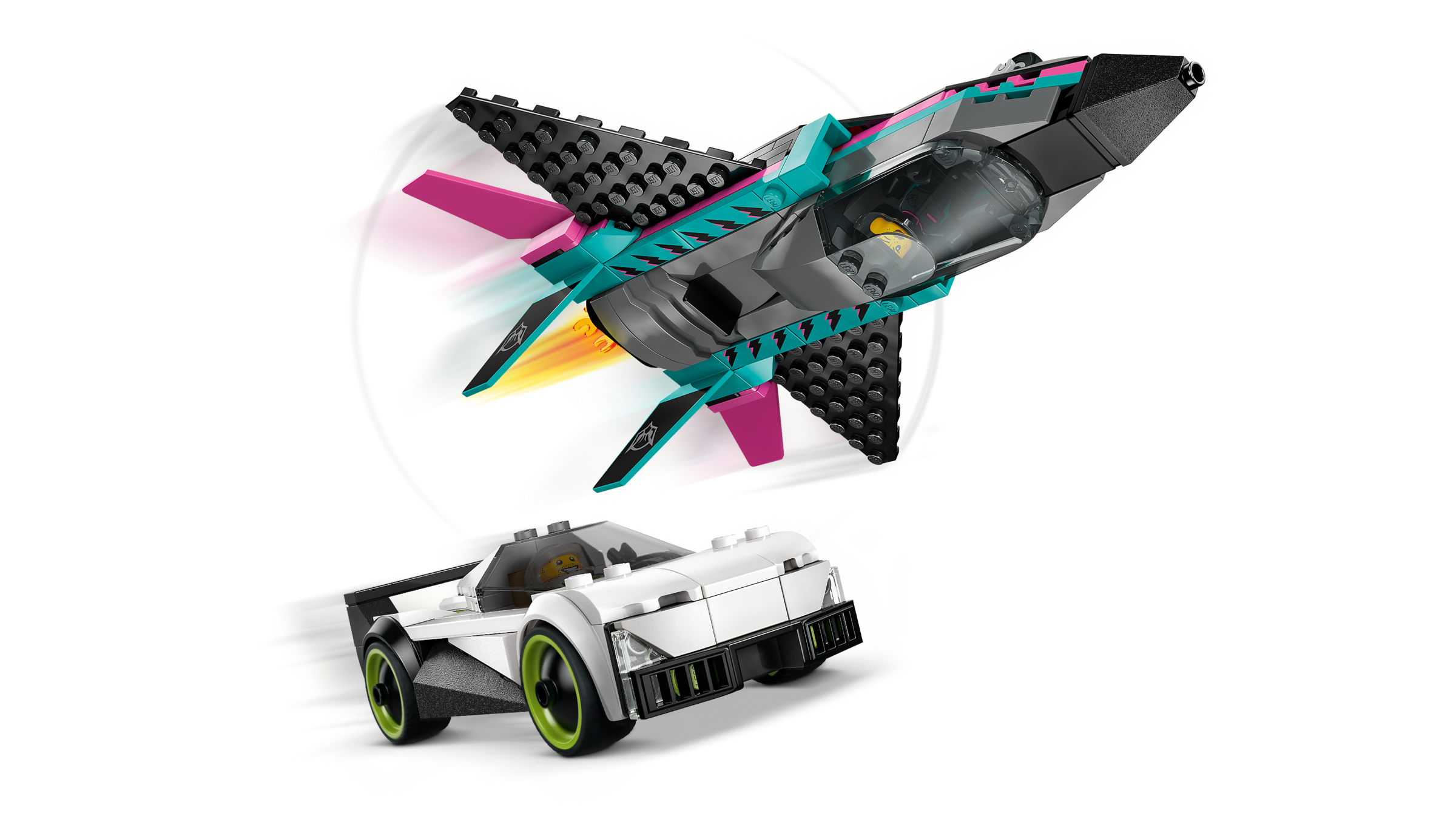 LEGO City Jet vs Car building set 259 pieces - British product