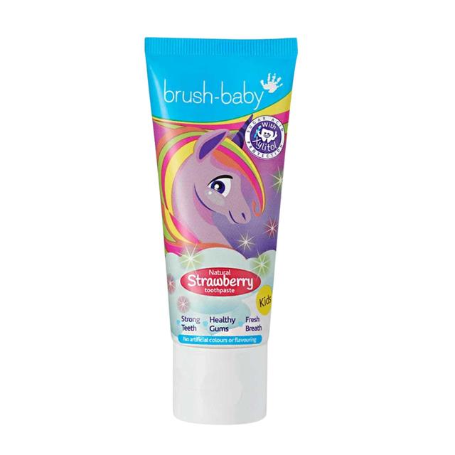 Brush-Baby Natural Strawberry flavoured Unicorn Toothpaste   50ml GOODS M&S   