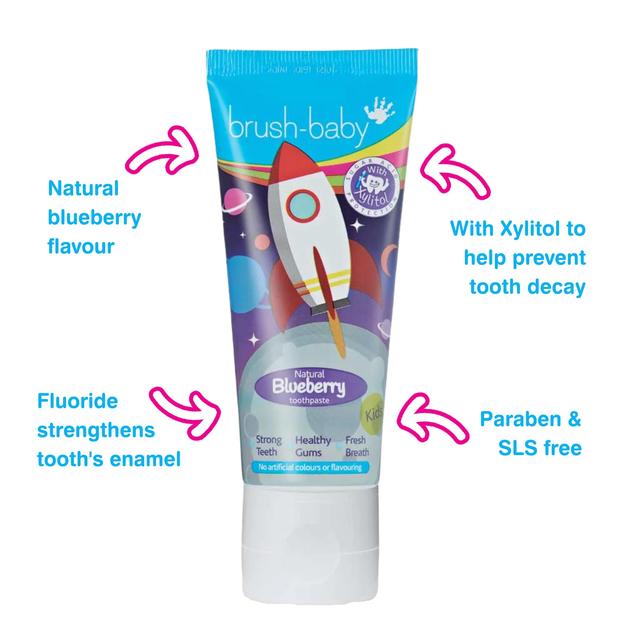 Brush-Baby Natural Blueberry flavoured  Rocket Toothpaste   50ml GOODS M&S   