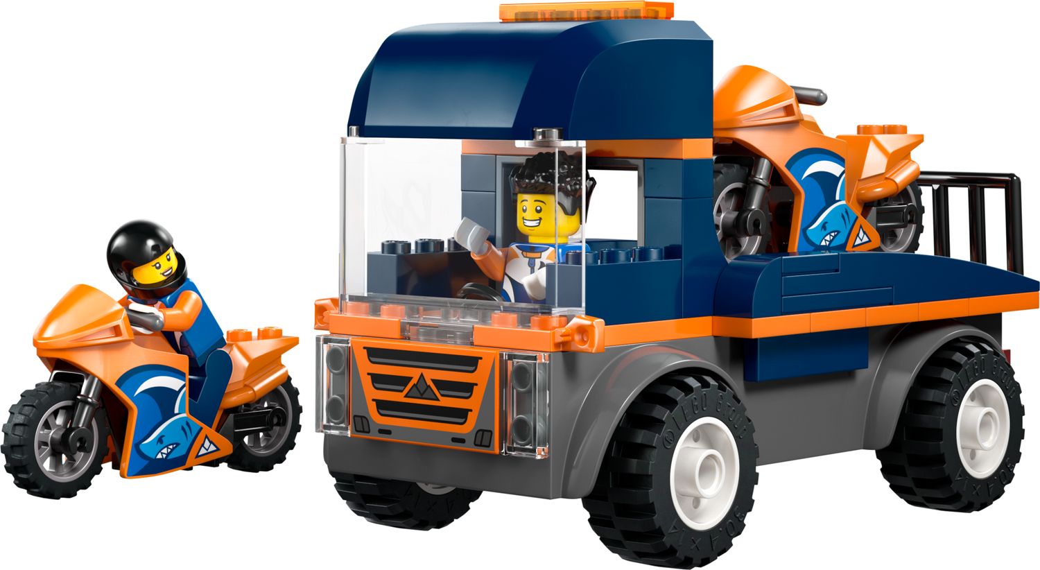 LEGO Motorcycle Transporter toy set 88 pieces, UK version