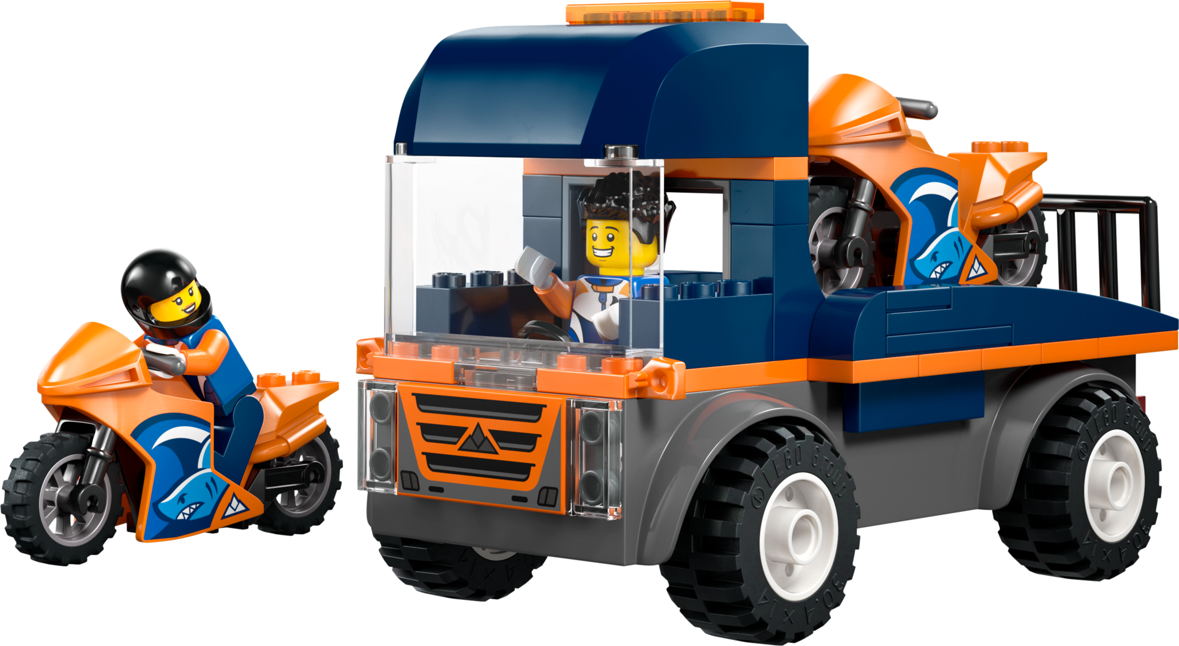 LEGO Motorcycle Transporter toy set 88 pieces, UK version