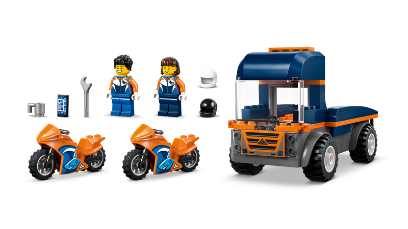 LEGO Motorcycle Transporter toy set 88 pieces, UK version