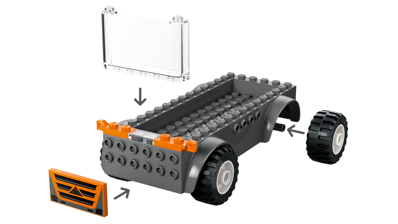 LEGO Motorcycle Transporter toy set 88 pieces, UK version