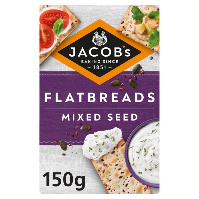 Jacob's Flatbreads Mixed Seed Crackers   150g GOODS M&S   