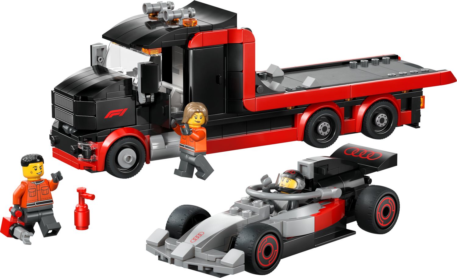 LEGO F1 Display Truck with Audi F1 Race Car - British product
