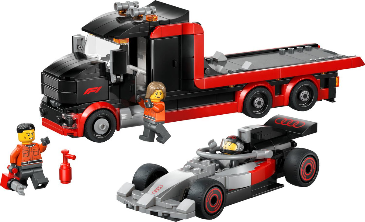 LEGO F1 Display Truck with Audi F1 Race Car - British product