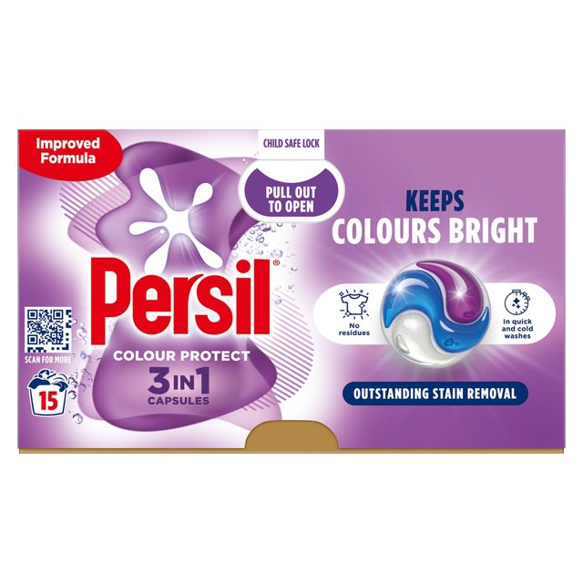 Persil 3 in 1 Laundry Washing Capsules Colour   15 per pack GOODS M&S   