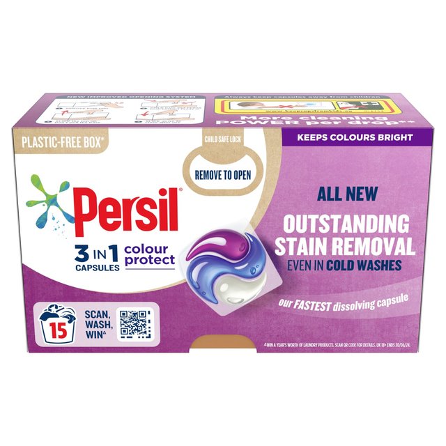 Persil 3 in 1 Laundry Washing Capsules Colour   15 per pack GOODS M&S   