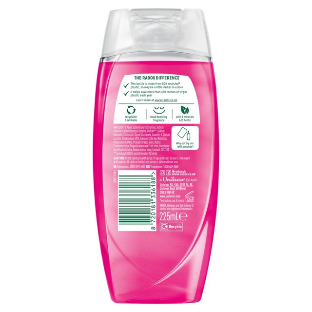 Radox Feel Radiant Mood Boosting Shower Gel   225ml GOODS M&S   