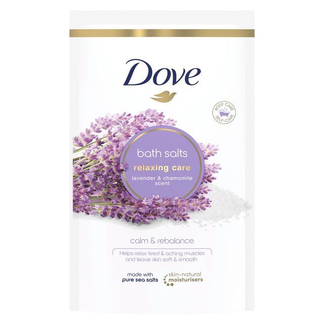 Dove Bath Salts Pouch Relaxing Care Lavender & Chamomile   900g GOODS M&S   