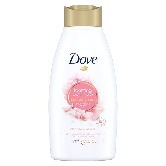 Dove Bubble Bath Soak Renewing Care Peony & Rose   450ml GOODS M&S   