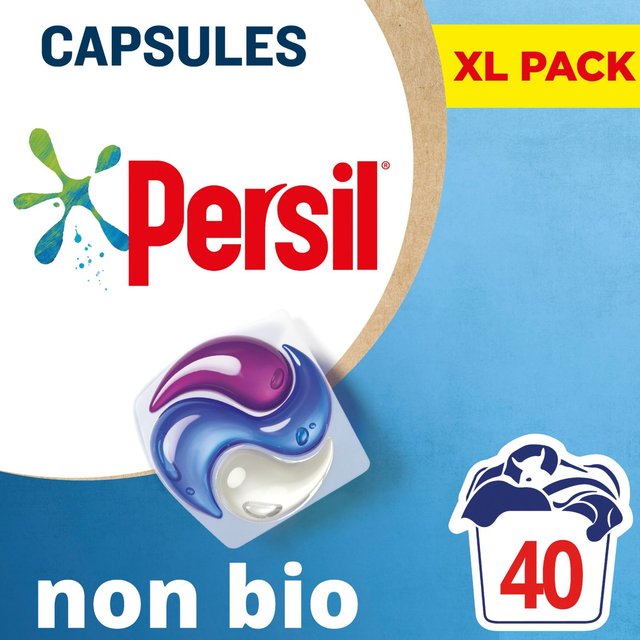 Persil 3 in 1 Laundry Washing Capsules Non Bio   40 per pack GOODS M&S   