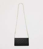 Jimmy Choo quilted leather Curve chain wallet, UK version