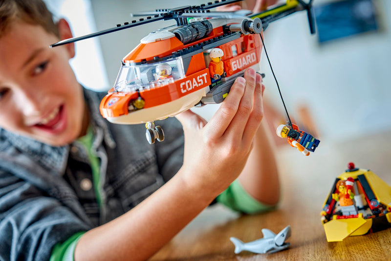 LEGO City Coast Guard Helicopter building set, imported from the UK