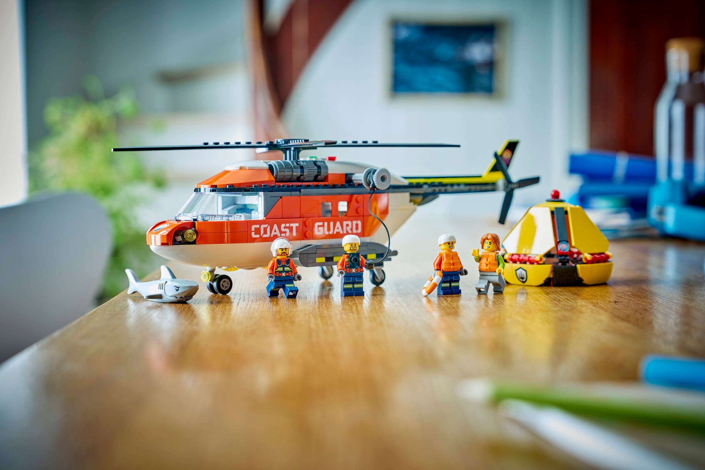 LEGO City Coast Guard Helicopter building set, imported from the UK