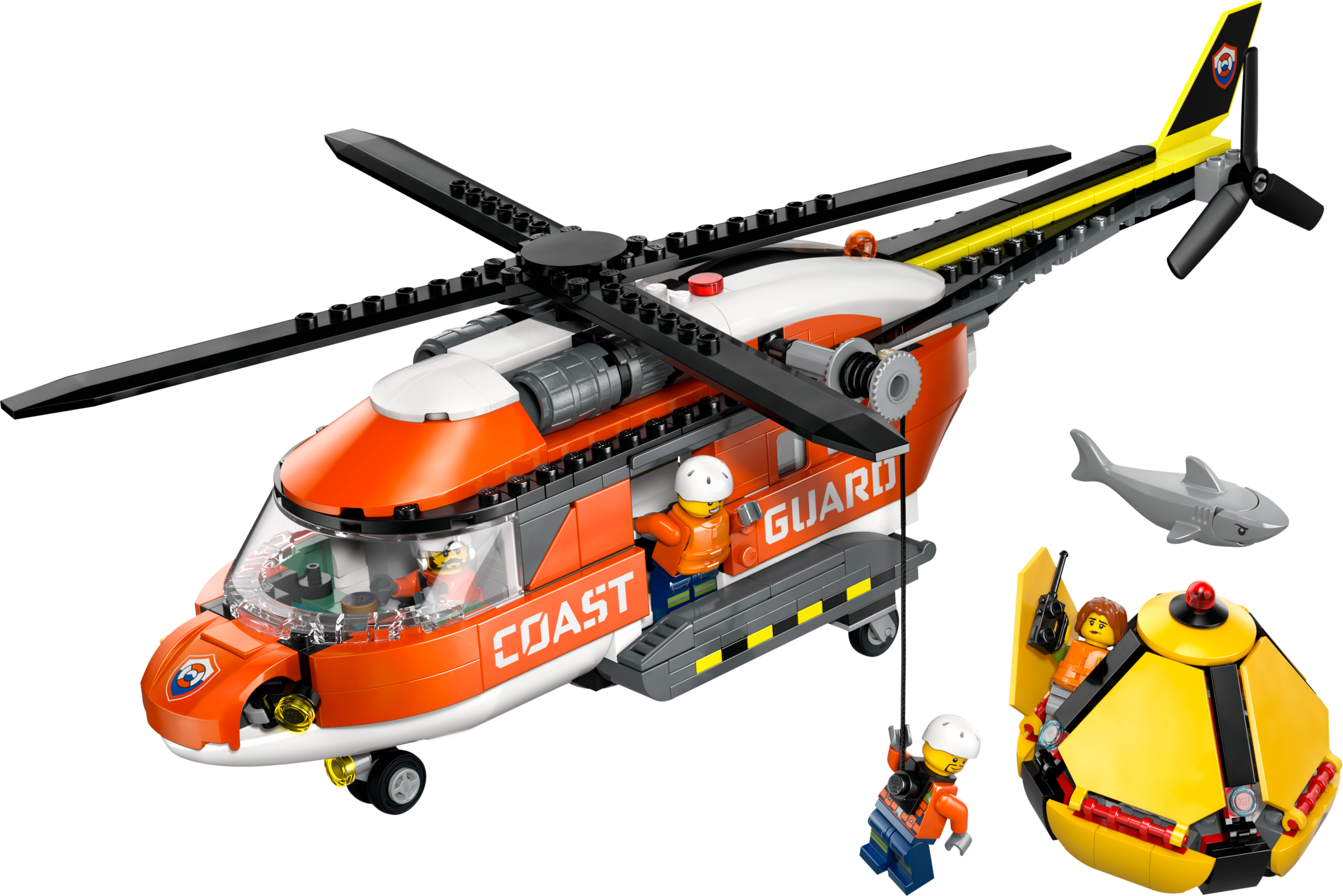 LEGO City Coast Guard Helicopter building set, imported from the UK