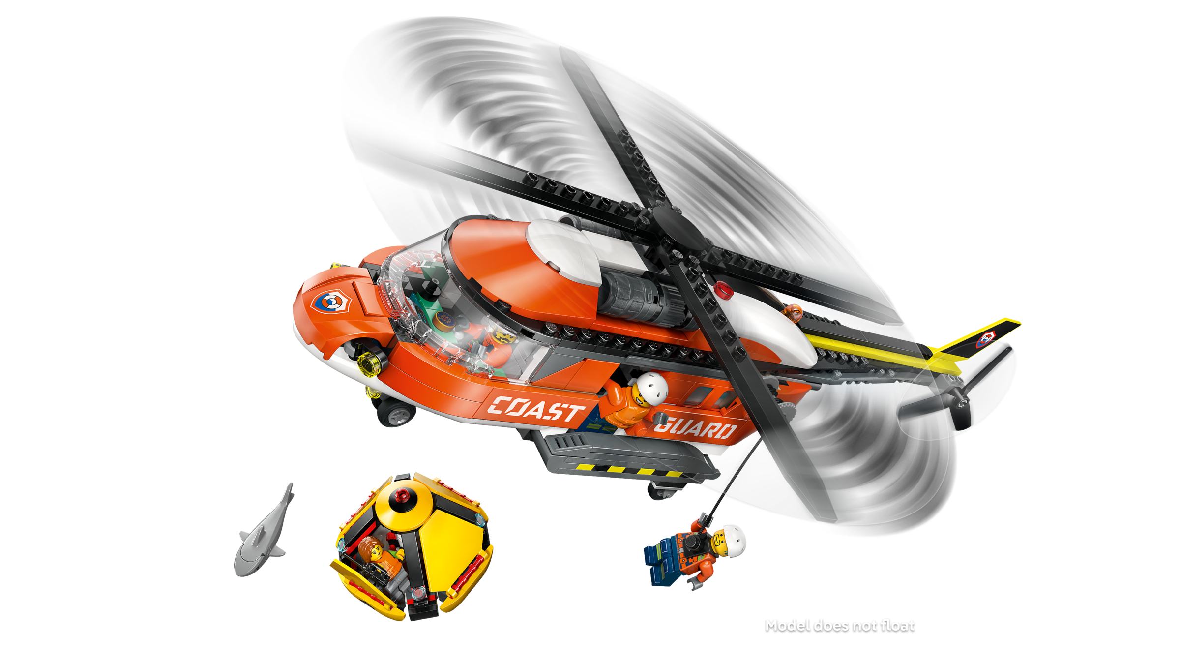 LEGO City Coast Guard Helicopter building set, imported from the UK